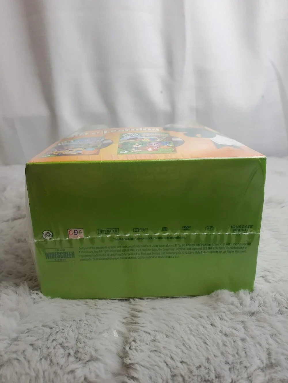 Leapfrog Gift of Learning 2 DVD + Plush Gift Set- New Sealed